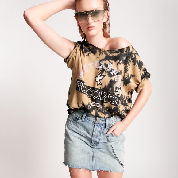 NWT Free People ONETEASPOON 2020 Mini Skirt with Chain - Picture 2 of 12